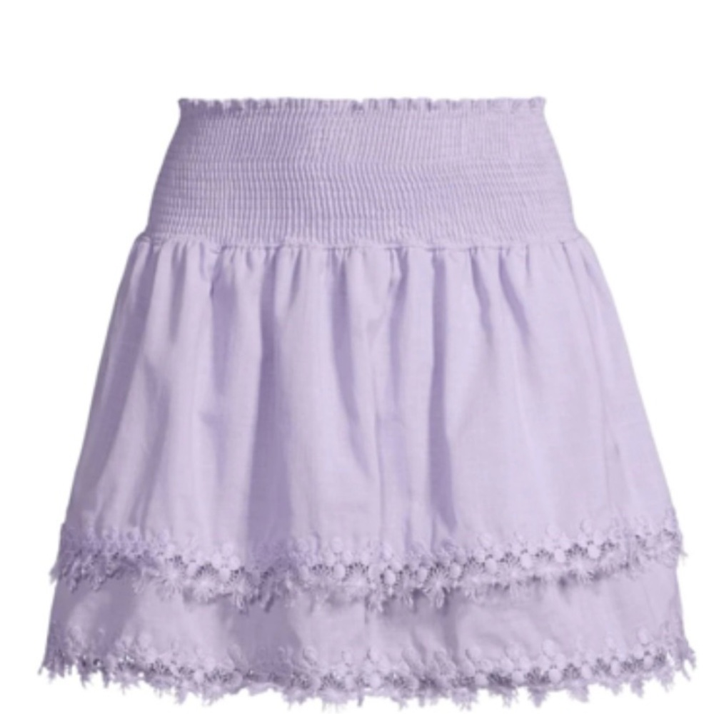 NWOT, Peixoto Lavender Lace Mini Skirt, Sz M